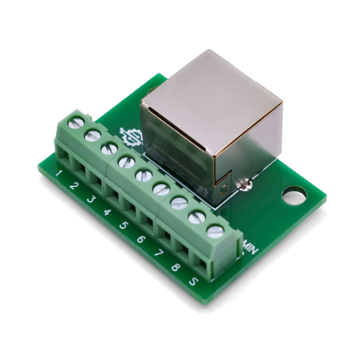 SchmalzTech RJ45 8P8C Ethernet Screw Terminal Mini Breakout Board – ST-RJ45-R-MIN