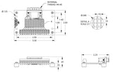 DB15 High Density Male Breakout Board with Feet