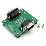 DB9 Male-Female Pass-Through Breakout Board with Feet