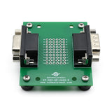 DB9 Male-Female Pass-Through Breakout Board with Feet