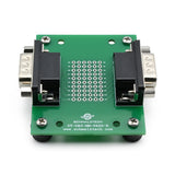 DB9 Male-Male Pass-Through Breakout Board with Feet