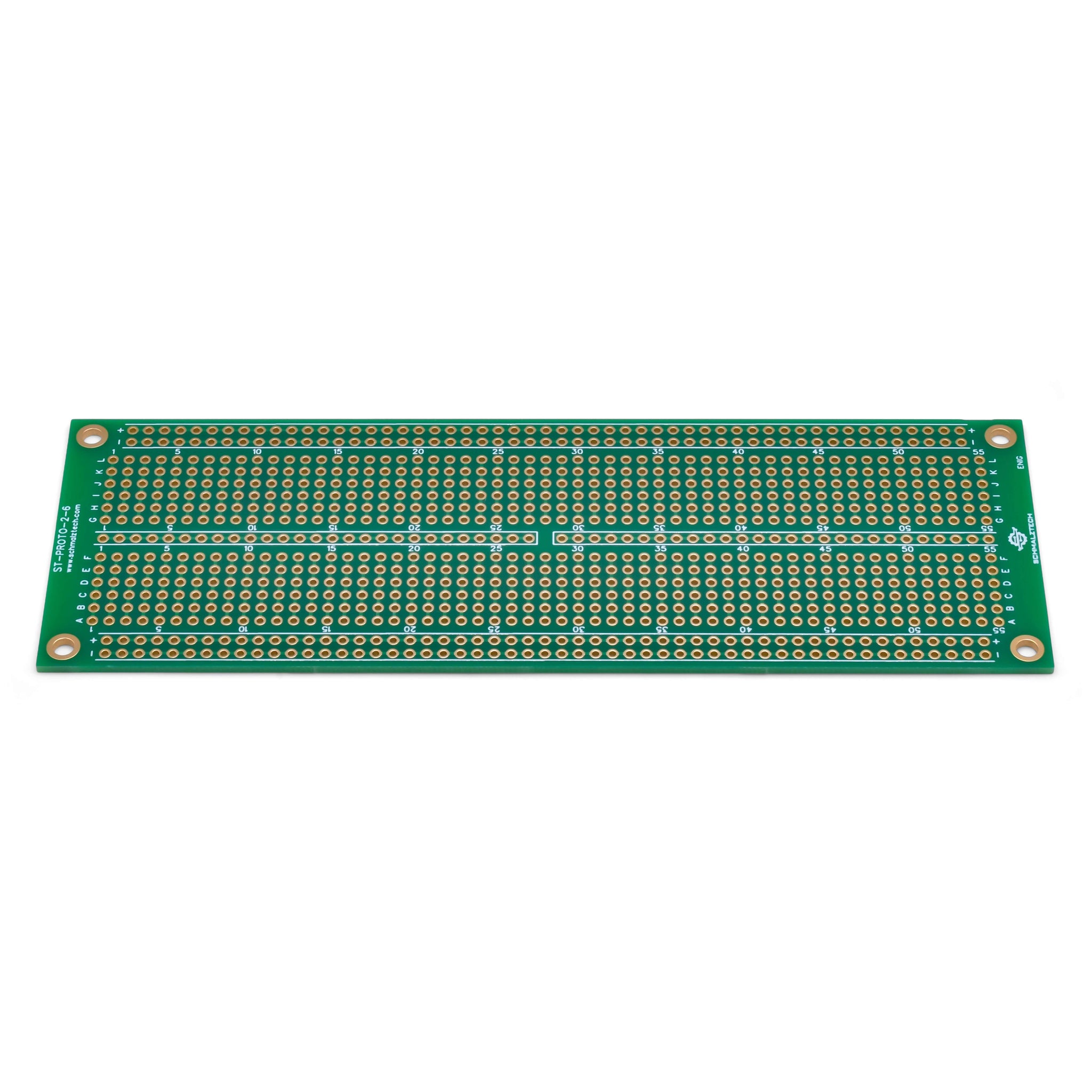 thumbnail image 2 of SchmalzTech ST-PROTO-1-2 Premium 1x2 Inch Protoboard PCB - ENIG Double-Sided FR4 Board For Prototyping 2 of 3
