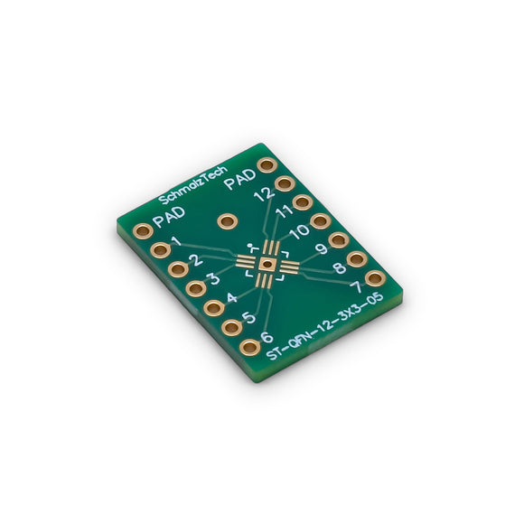 QFN 12 SMD To DIP Adapter SchmalzTech qfn-12-smd-to-dip-adapter-schmalztech