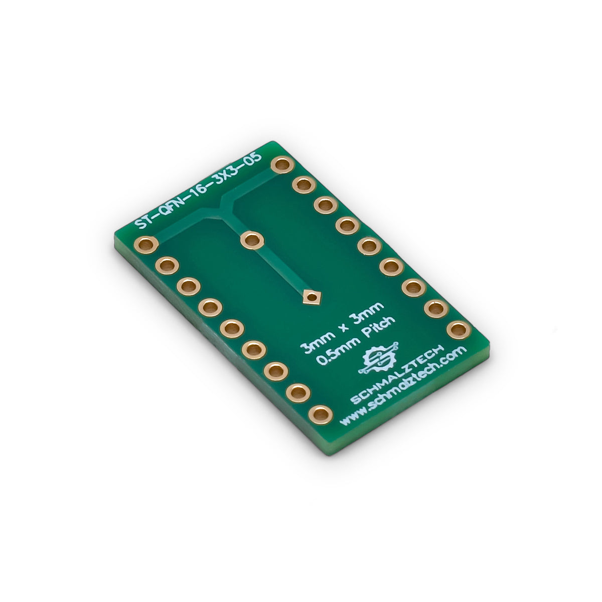 QFN-16 3x3 SMD to DIP Adapter | SchmalzTech