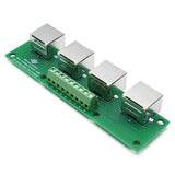 RJ45 4-Port Mini Bus Board