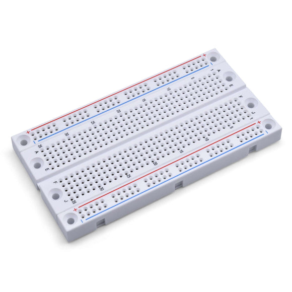 Top of SchmalzTech premium 470 position solderless breadboard