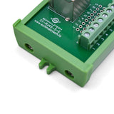 Detailed View of RJ45 enclosed chassis mount breakout board