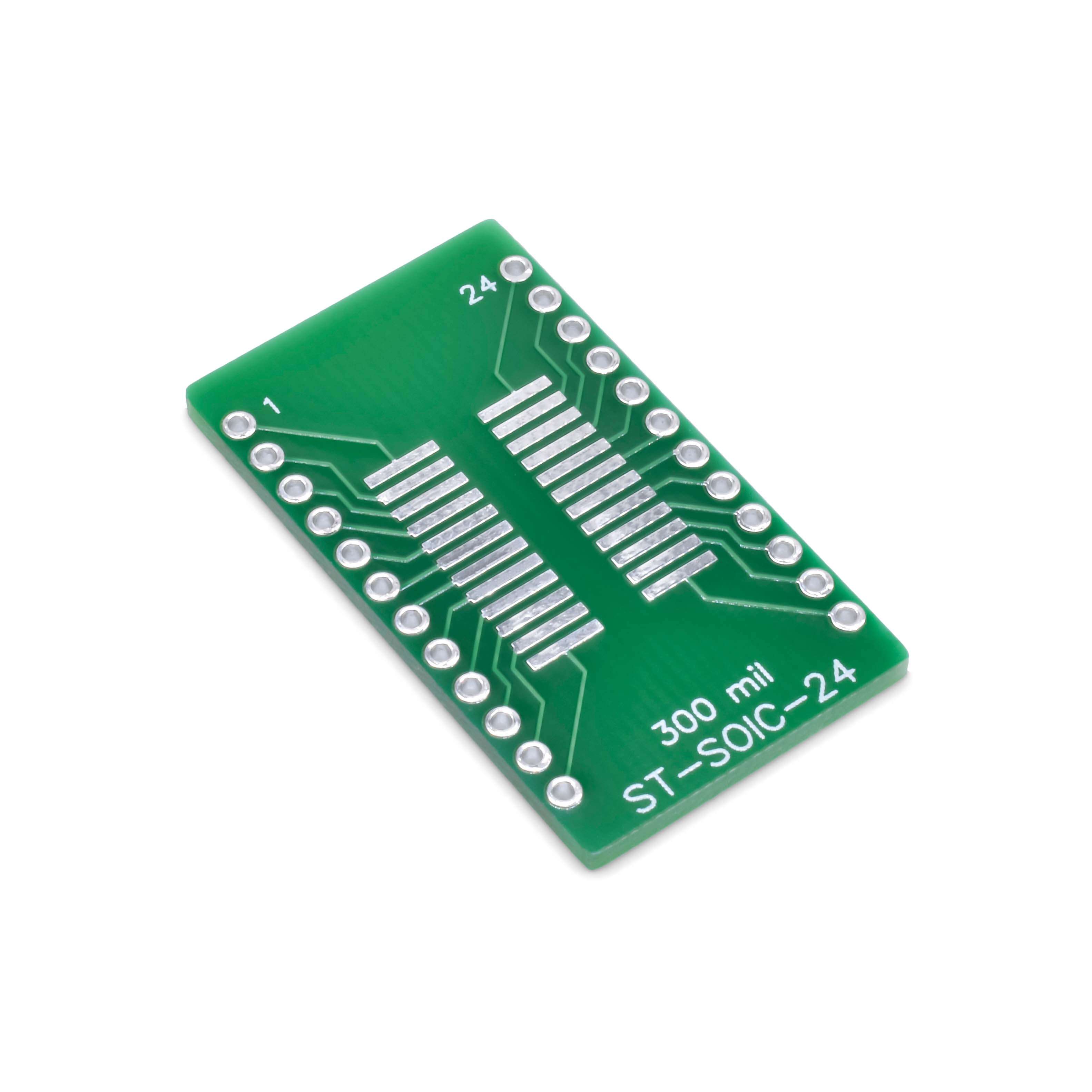 Pack 5 Placas Adaptadoras SOP24/SSOP24 A DIP - Paso 0.65mm Y 1.27mm, Para Prototipado Electrónico